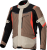 ALPINESTARS ST-1 WP Jacket - Dark Khaki/Sand/Black/Red Fluo - Large 3200625-866-L