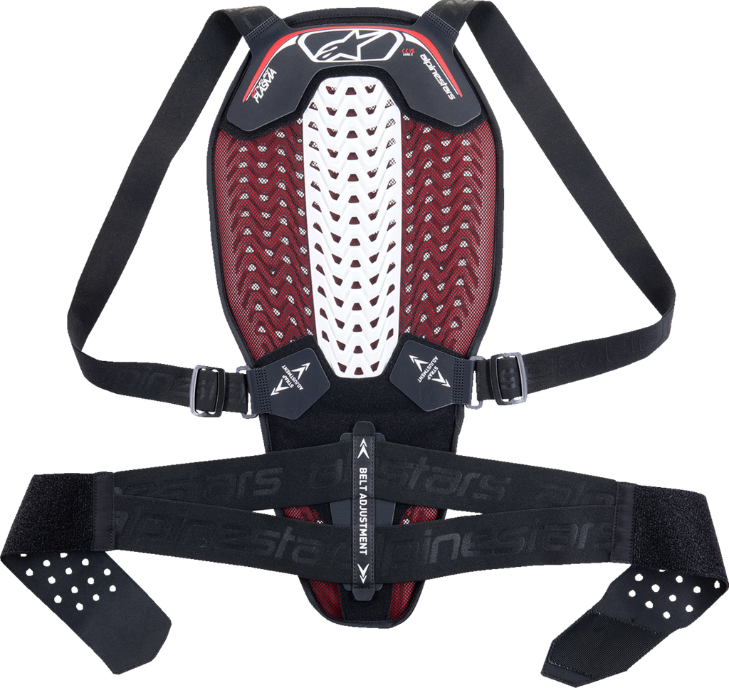 ALPINESTARS Nucleon Plasma Back Protector - Black/White/Red - Medium 6504325-123-M