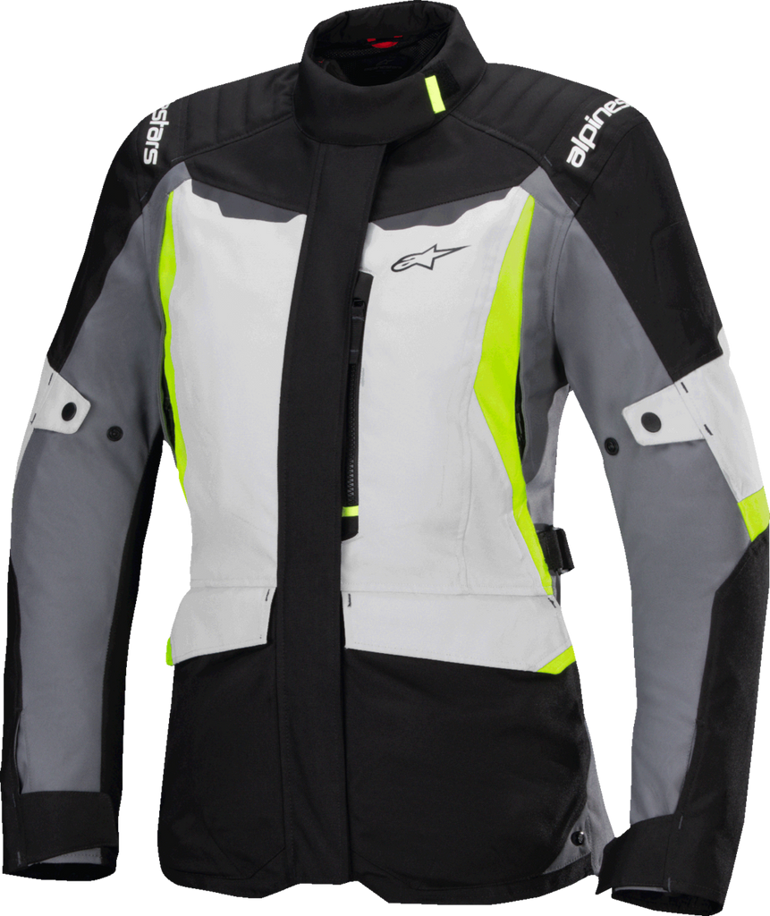 ALPINESTARS Stella ST-1 Waterproof Jacket - Ice Gray/Black/Yellow Fluo - Small 3210325-9145-S