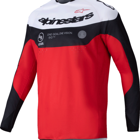 ALPINESTARS Pro-Dura Long-Sleeve Jersey - Black/Bright Red/White - Medium 3760125-1342-M
