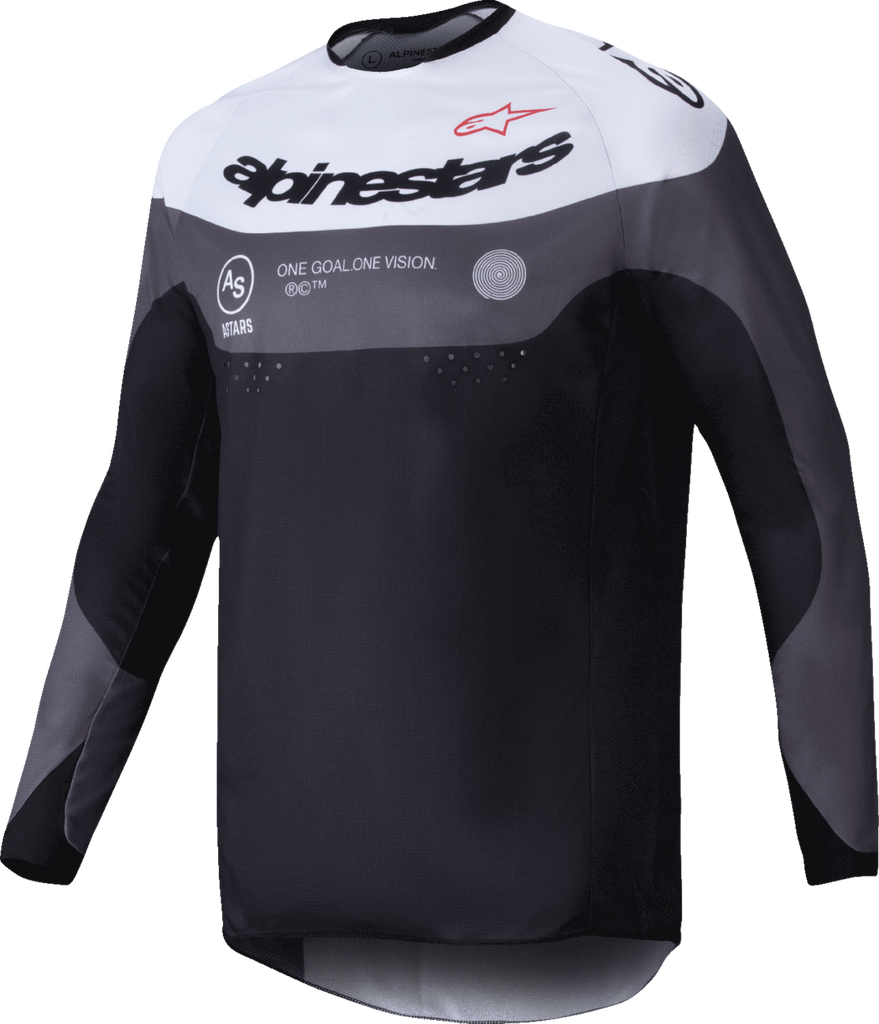 ALPINESTARS Pro-Dura Long-Sleeve Jersey - Black/Magnet White - Large 3760125-1417-L