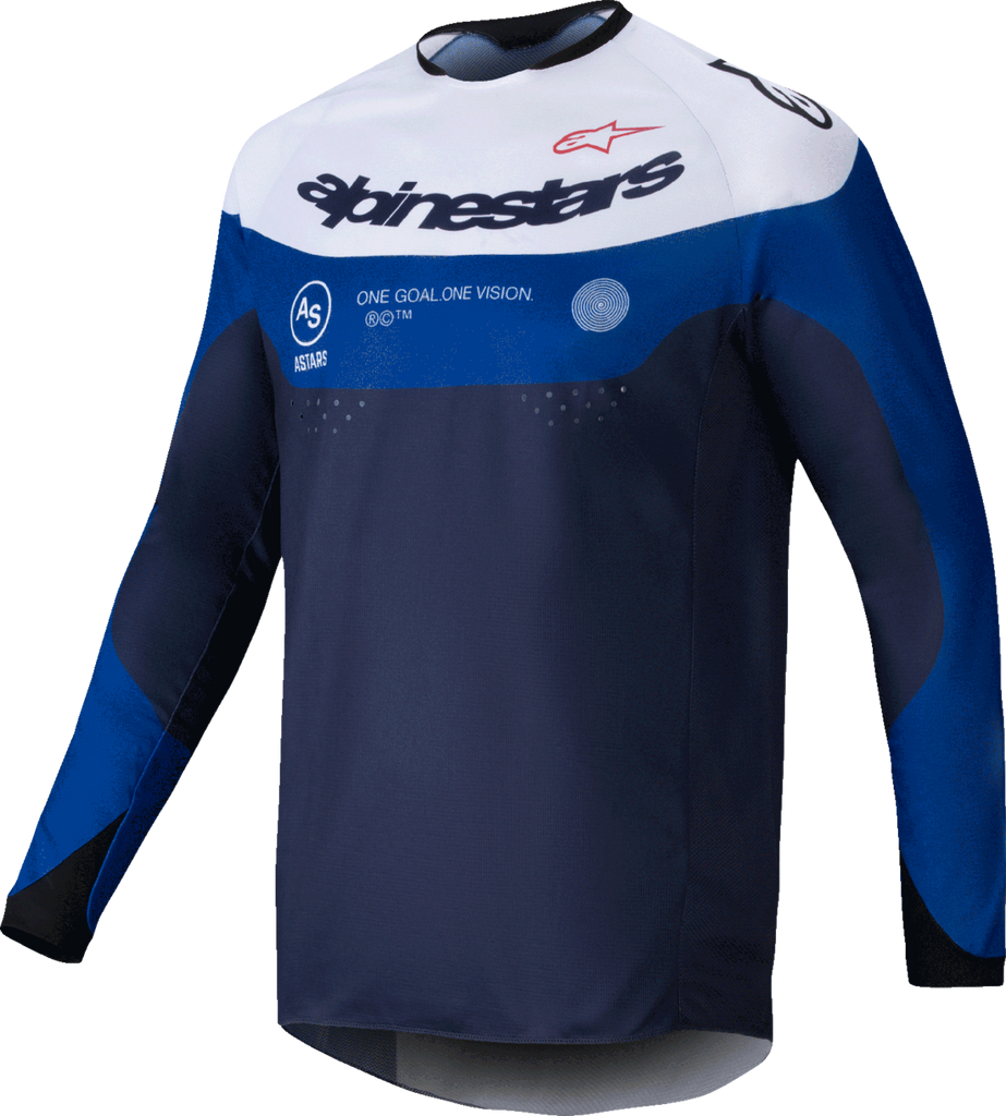 ALPINESTARS Pro-Dura Long-Sleeve Jersey - Navy/Bright Blue/White - Medium 3760125-7174-M