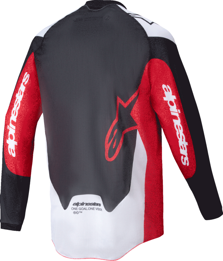 ALPINESTARS Pro-Dura Long-Sleeve Jersey - Black/Bright Red/White - Large 3760125-1342-L