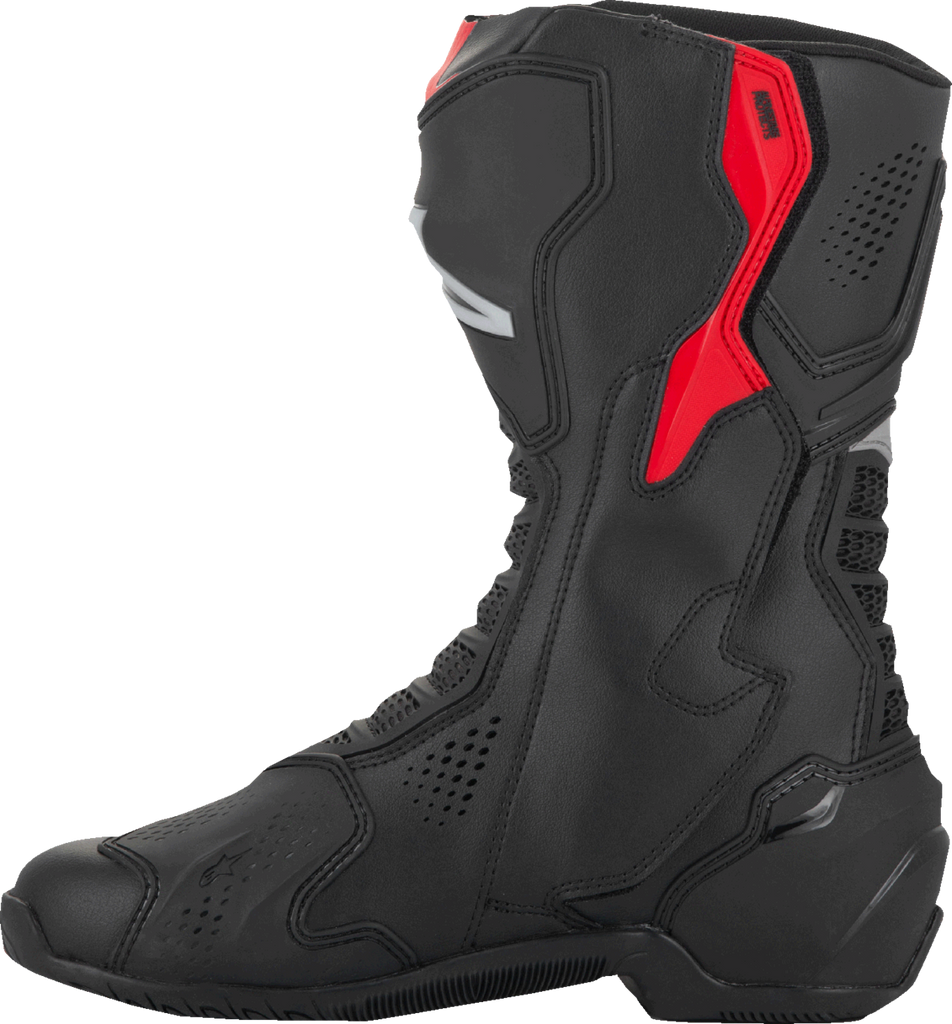 ALPINESTARS SMX-6 V3 Vented Boots - Black/Silver/Red - US 8/EU 42 2223225-199-42