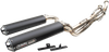 TRINITY RACING Dual Exhaust - Black TR-4145D-BK