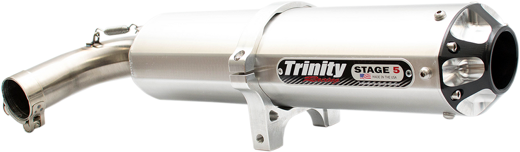 TRINITY RACING Stage 5 Slip-On Muffler - Aluminum TR-4158S