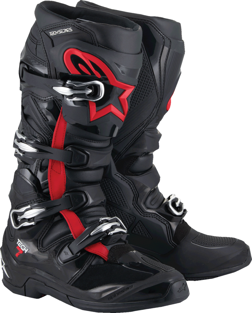 ALPINESTARS Tech 7 Boots - Fluorescent Red/Black - US 7 / EU 40.5 2012025-1030-7