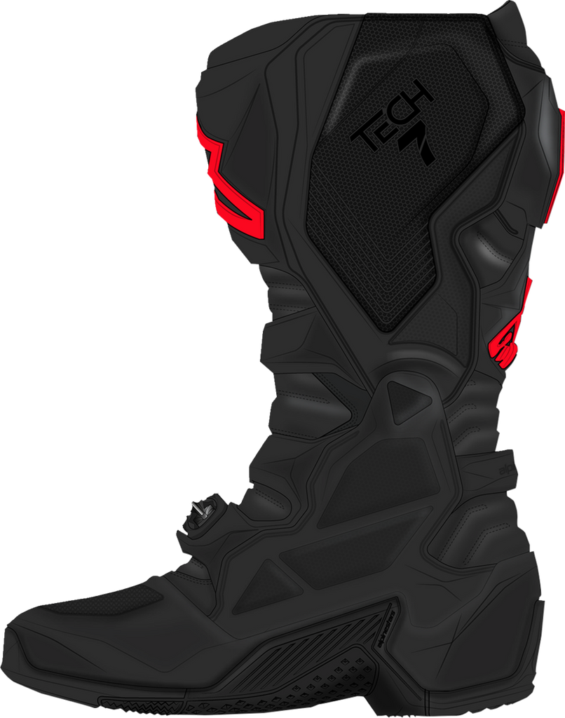 ALPINESTARS Tech 7 Boots - Fluorescent Red/Black - US 10 / EU 44.5 2012025-1030-10