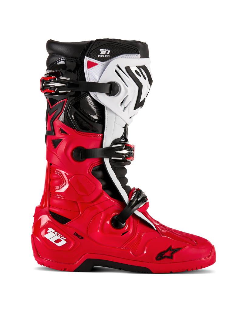 Tech 10 Enduro Boots Bright Red/Black/White 9