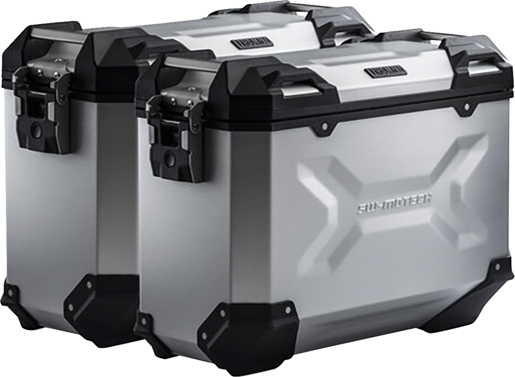 SW-MOTECH TRAX ADV Aluminum Case System - Silver - BMW S 1000 XR '15-'19 KFT.07.592.70001/S