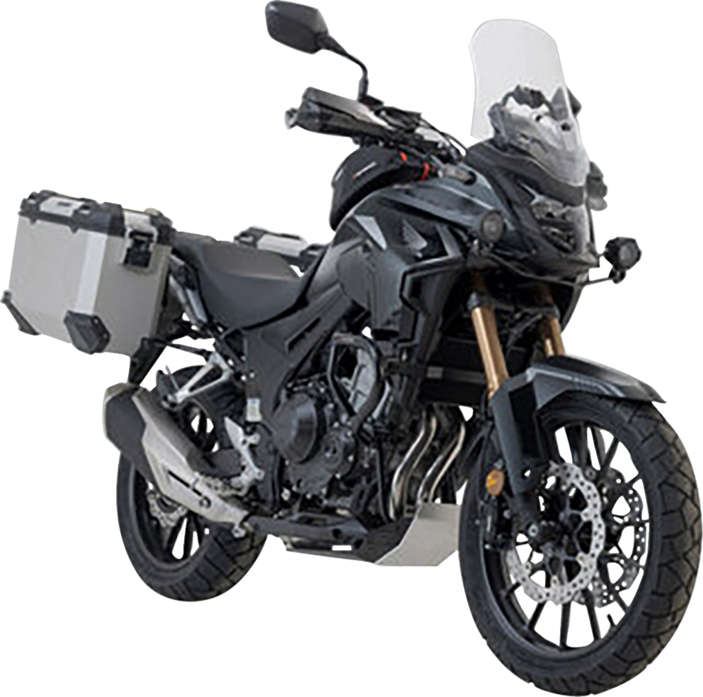 SW-MOTECH TRAX ADV Aluminum Case System - Silver - Honda CB/CBR/NX 500 '13-'24 KFT.01.400.70001/S