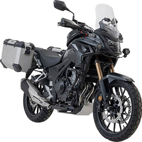 SW-MOTECH TRAX ADV Aluminum Case System - Silver - Honda CB/CBR/NX 500 '13-'24 KFT.01.400.70001/S