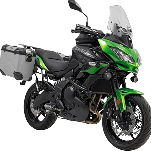 SW-MOTECH TRAX ADV Aluminum Case System - Silver - Kawasaki Versys 650 '14-'24 KFT.08.518.70000/S