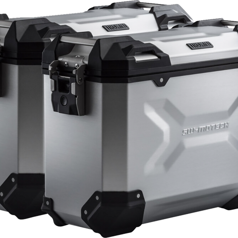 SW-MOTECH TRAX ADV Aluminum Case System - Silver - Ducati Multistrada 1200 '10-'14 KFT.22.140.70000/S