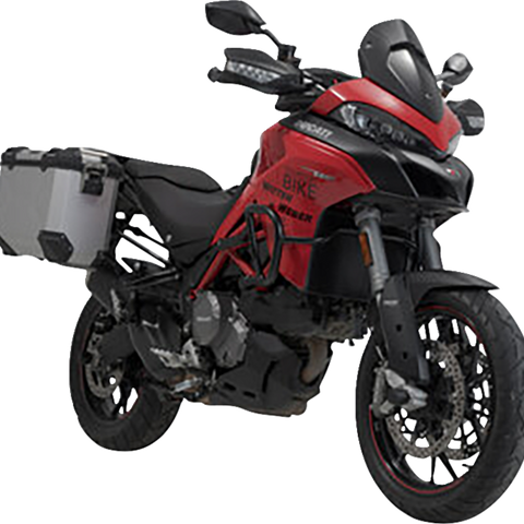 SW-MOTECH TRAX ADV Aluminum Case System - Silver - Ducati Multistrada 950/1200/1260/V2 '15-'24 KFT.22.114.70002/S