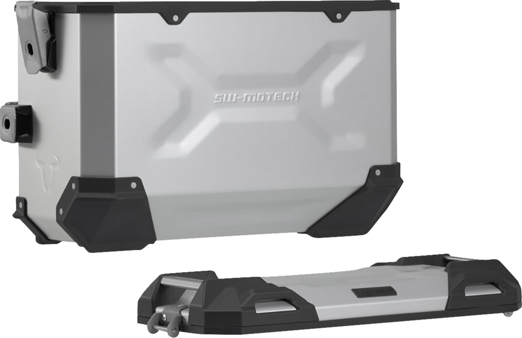 SW-MOTECH TRAX ADV Aluminum Case System - Silver - Suzuki V-Strom 650 '16-'24 KFT.05.876.70001/S