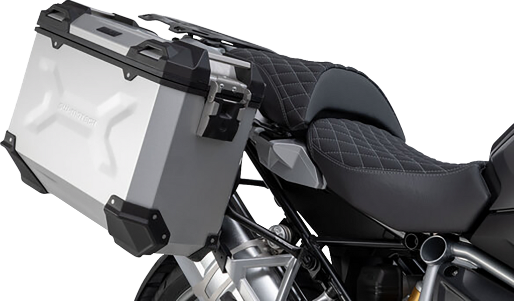 SW-MOTECH TRAX ADV Aluminum Case System - Silver - BMW R 1200/1250 GS '12-'24 KFT.07.664.70001/S
