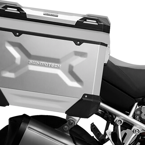 SW-MOTECH TRAX ADV Aluminum Case System - Silver - Honda Africa Twin '18-'24 KFT.01.890.70000/S