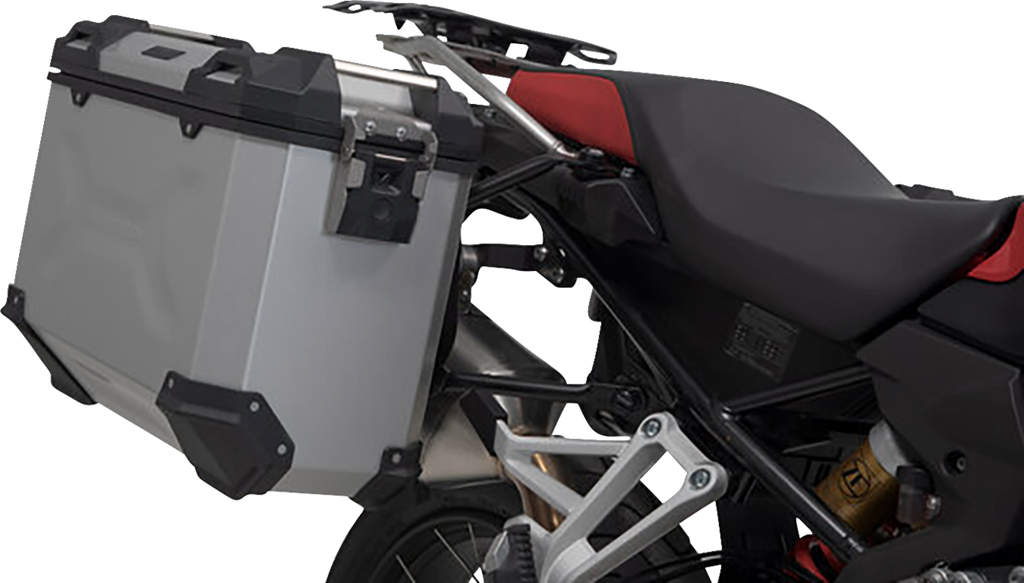 SW-MOTECH TRAX ADV Aluminum Case System - Silver - BMW F 750/800/850/900 GS '18-'24 KFT.07.897.70000/S