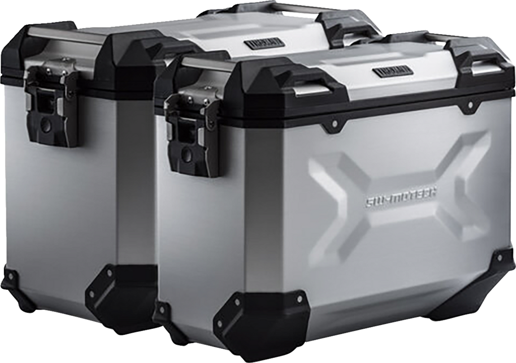 SW-MOTECH TRAX ADV Aluminum Case System - Silver - Suzuki V-Strom 1050 '20-'24 KFT.05.936.70000/S