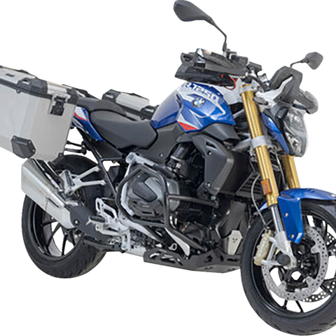 SW-MOTECH TRAX ADV Aluminum Case System - Silver - BMW R 1200/1250 R '14-'24 KFT.07.573.70100/S