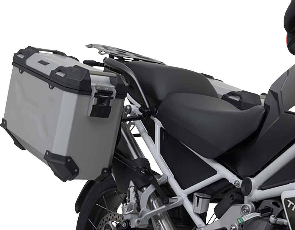 SW-MOTECH TRAX ADV Aluminum Case System - Silver - Triumph Tiger Explorer 1200 '22-'24 KFT.11.905.70102/S