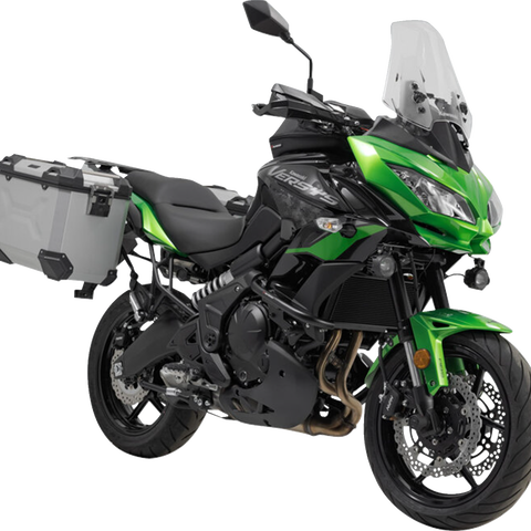 SW-MOTECH TRAX ADV Aluminum Case System - Silver - Kawasaki Versys 650 '14-'24 KFT.08.518.70100/S