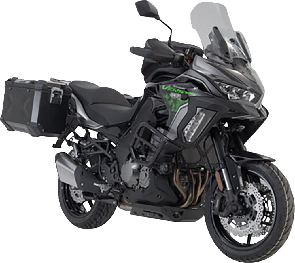 SW-MOTECH TRAX ADV Aluminum Case System - Black - Kawasaki Versys 1000 '18-'23 KFT.08.922.70101/B