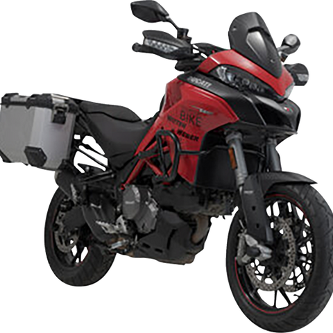 SW-MOTECH TRAX ADV Aluminum Case System - Silver - Ducati Multistrada 950/1200/1260/V2 '15-'24 KFT.22.114.70102/S