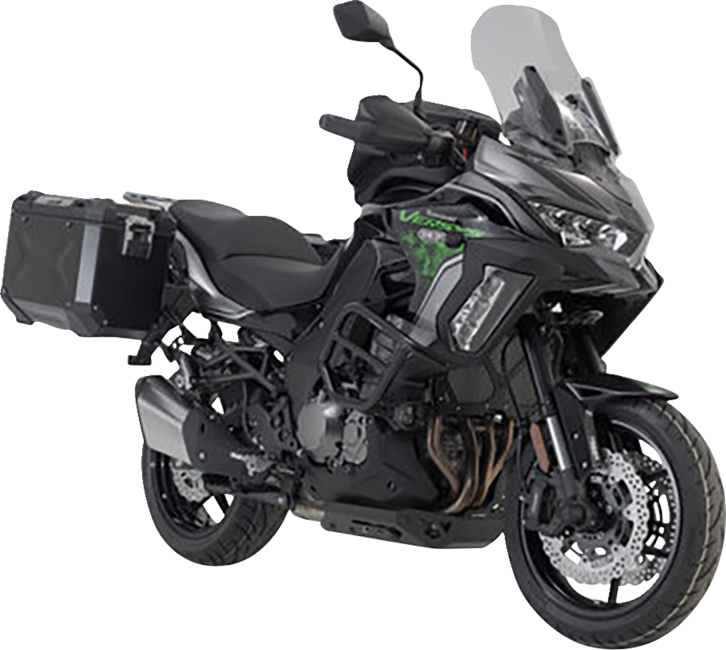 SW-MOTECH TRAX ADV Aluminum Case System - Black - Kawasaki Versys 1000 '18-'23 KFT.08.922.70001/B