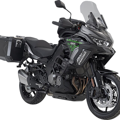 SW-MOTECH TRAX ADV Aluminum Case System - Black - Kawasaki Versys 1000 '18-'23 KFT.08.922.70001/B