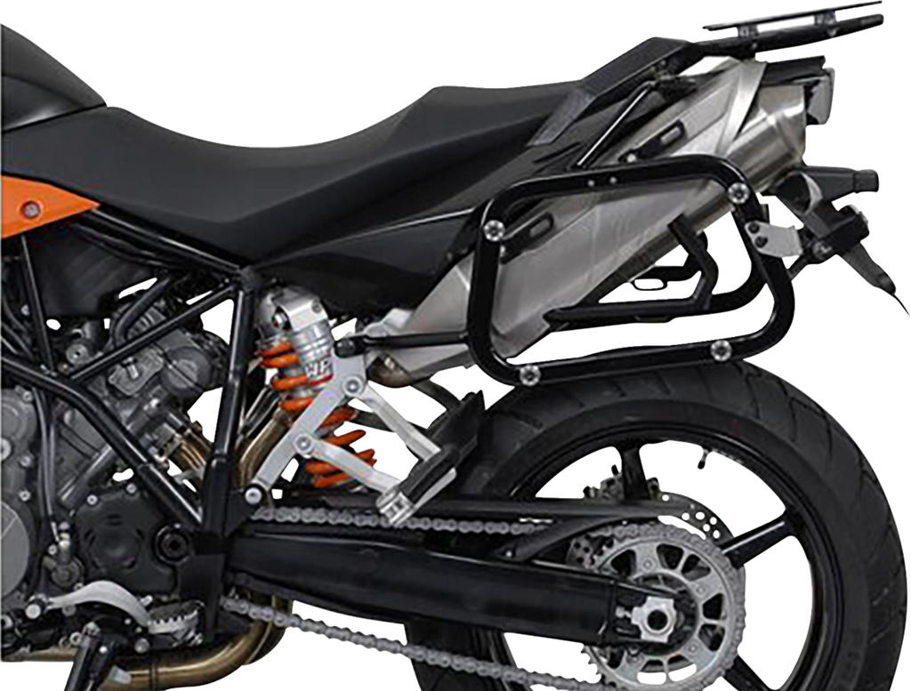 SW-MOTECH TRAX ADV Aluminum Case System - Silver - KTM Super Moto 950/990 '05-'13 KFT.04.621.70100/S