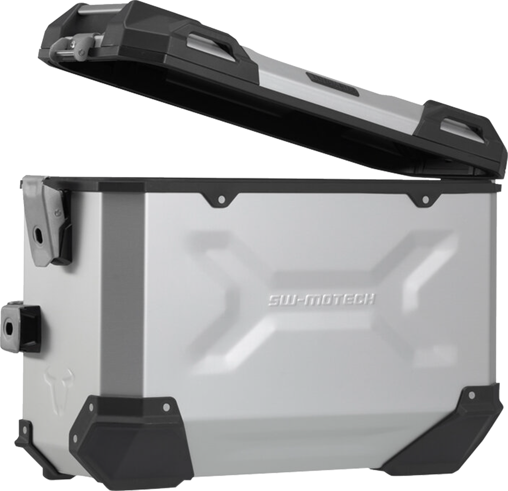 SW-MOTECH TRAX ADV Aluminum Case System - Silver - Kawasaki Versys 650 '14-'24 KFT.08.518.70100/S