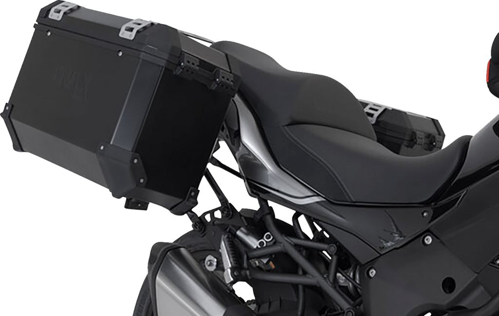 SW-MOTECH TRAX ADV Aluminum Case System - Black - Kawasaki Versys 1000 '18-'23 KFT.08.922.70001/B