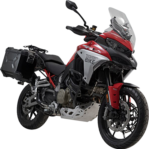 SW-MOTECH TRAX ADV Aluminum Case System - Black - Ducati Multistrada V4 '21-'24 KFT.22.822.70200/B