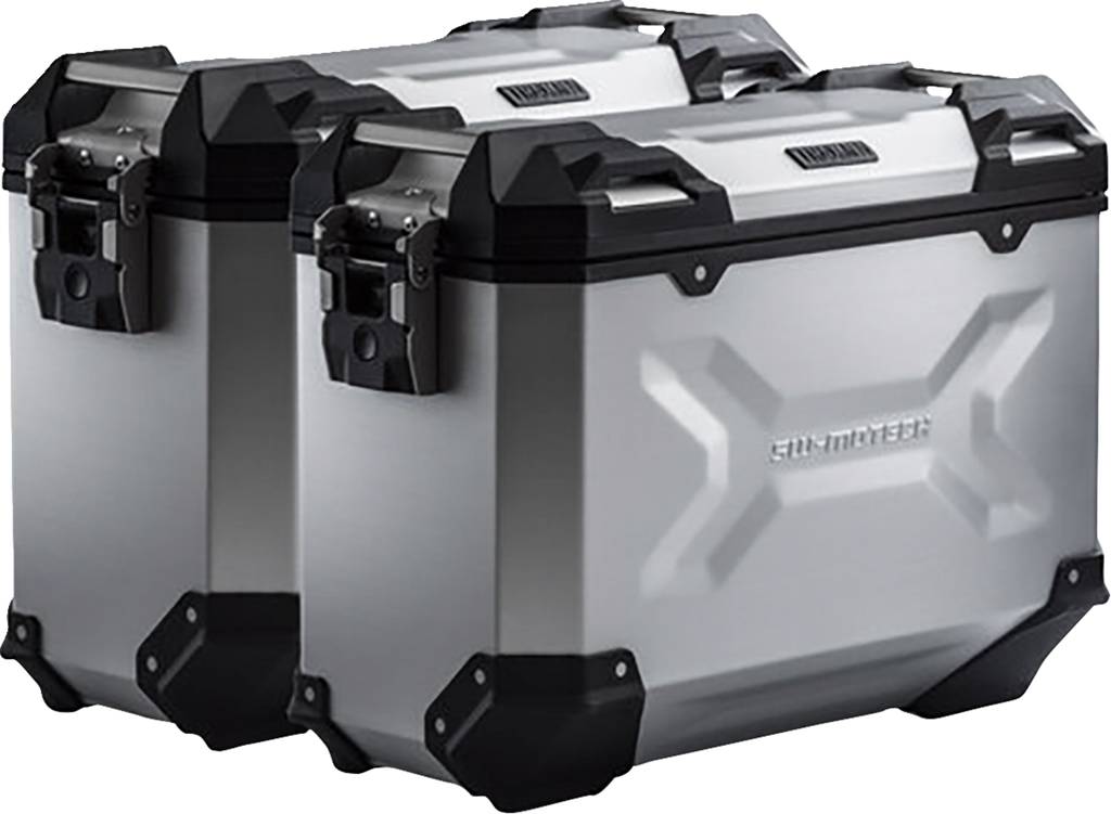 SW-MOTECH TRAX ADV Aluminum Case System - Silver - Ducati Multistrada V4 '21-'24 KFT.22.822.70200/S