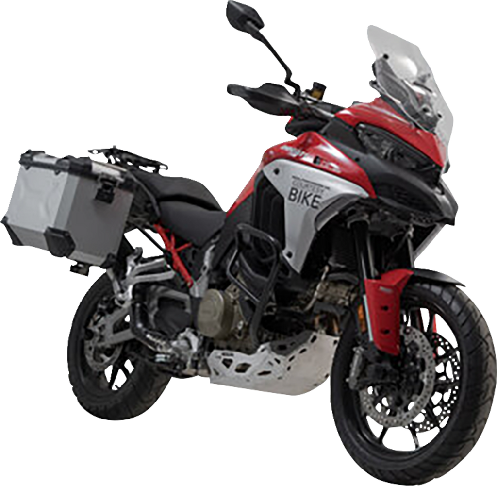 SW-MOTECH TRAX ADV Aluminum Case System - Silver - Ducati Multistrada V4 '21-'24 KFT.22.822.70300/S