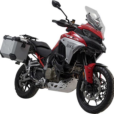 SW-MOTECH TRAX ADV Aluminum Case System - Silver - Ducati Multistrada V4 '21-'24 KFT.22.822.70300/S