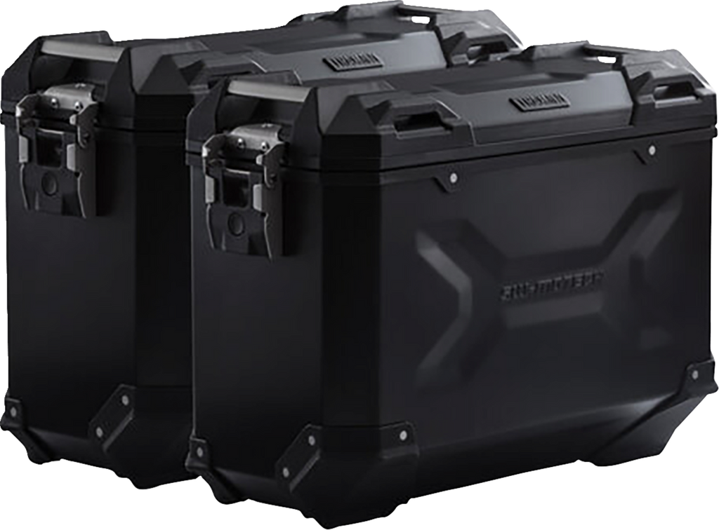 SW-MOTECH TRAX ADV Aluminum Case System - Black - Ducati Multistrada V4 '21-'24 KFT.22.822.70200/B