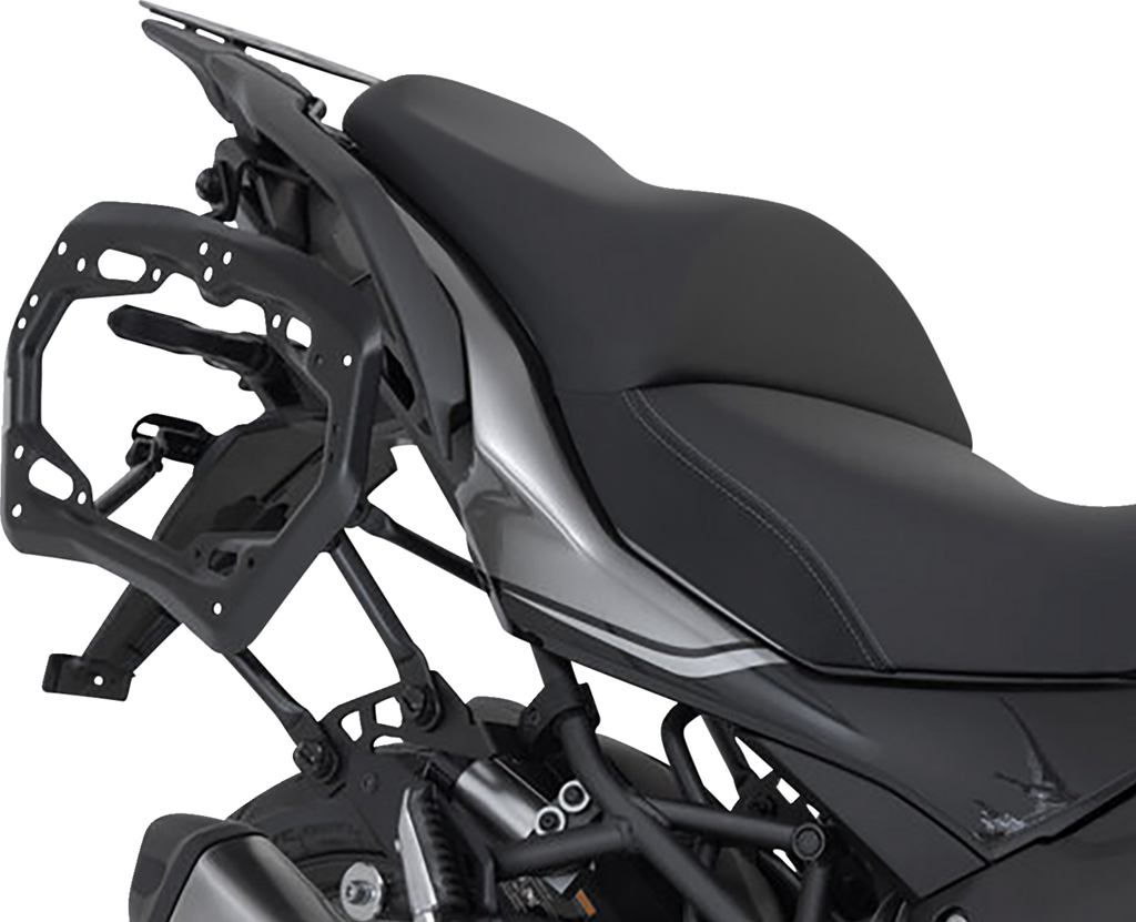 SW-MOTECH TRAX ADV Aluminum Case System - Black - Kawasaki Versys 1000 '18-'23 KFT.08.922.70101/B