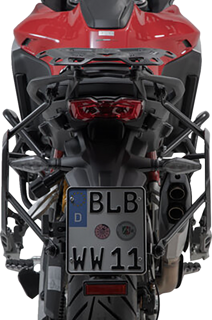 SW-MOTECH TRAX ADV Aluminum Case System - Black - Ducati Multistrada V4 '21-'24 KFT.22.822.70200/B