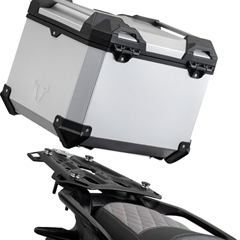 SW-MOTECH TRAX ADV Top Case System - Silver - Triumph Tiger 1200/Tiger Explorer 1200 '12-'21 GPT.11.900.70000/S