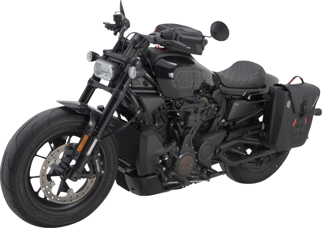 SW-MOTECH SysBag Side Bag System - Black - Harley-Davidson Sportster S RH1250S '21-'24 BC.SYS.18.019.31000B