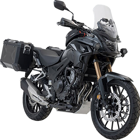 SW-MOTECH TRAX ADV Aluminum Case System - Black - Honda CB/CBR/NX 500 '13-'24 KFT.01.400.70001/B