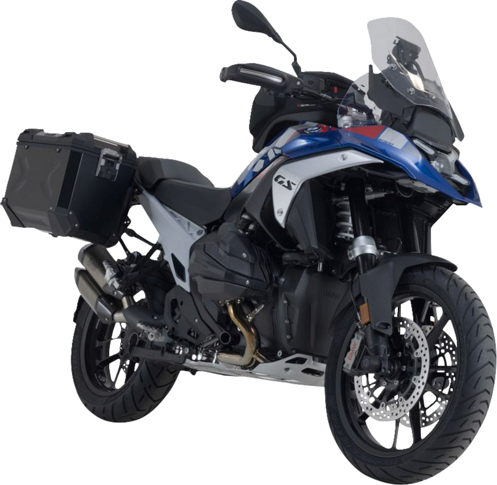 SW-MOTECH TRAX ADV Aluminum Case System - Black - BMW R 1300 GS '24 KFT.07.975.70000/B