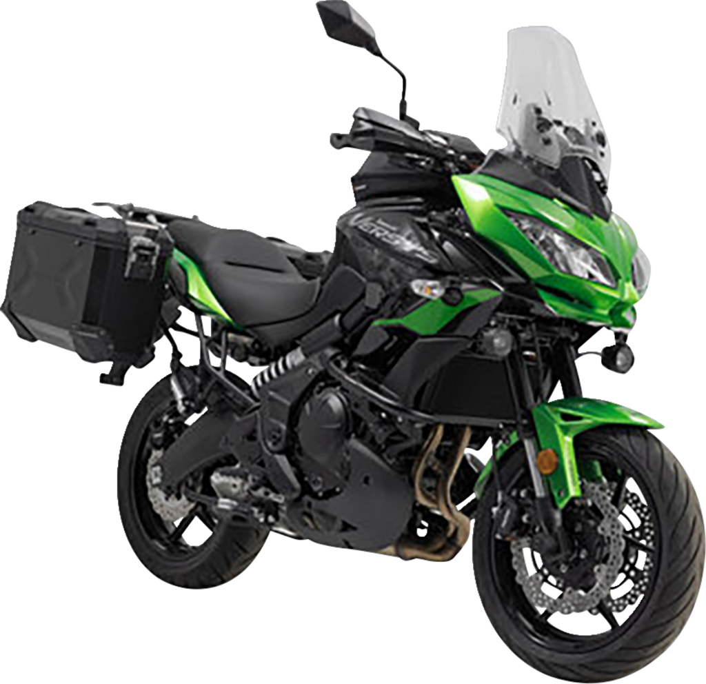 SW-MOTECH TRAX ADV Aluminum Case System - Black - Kawasaki Versys 650 '14-'22 KFT.08.518.70000/B