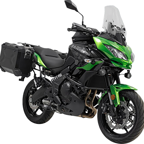 SW-MOTECH TRAX ADV Aluminum Case System - Black - Kawasaki Versys 650 '14-'22 KFT.08.518.70000/B