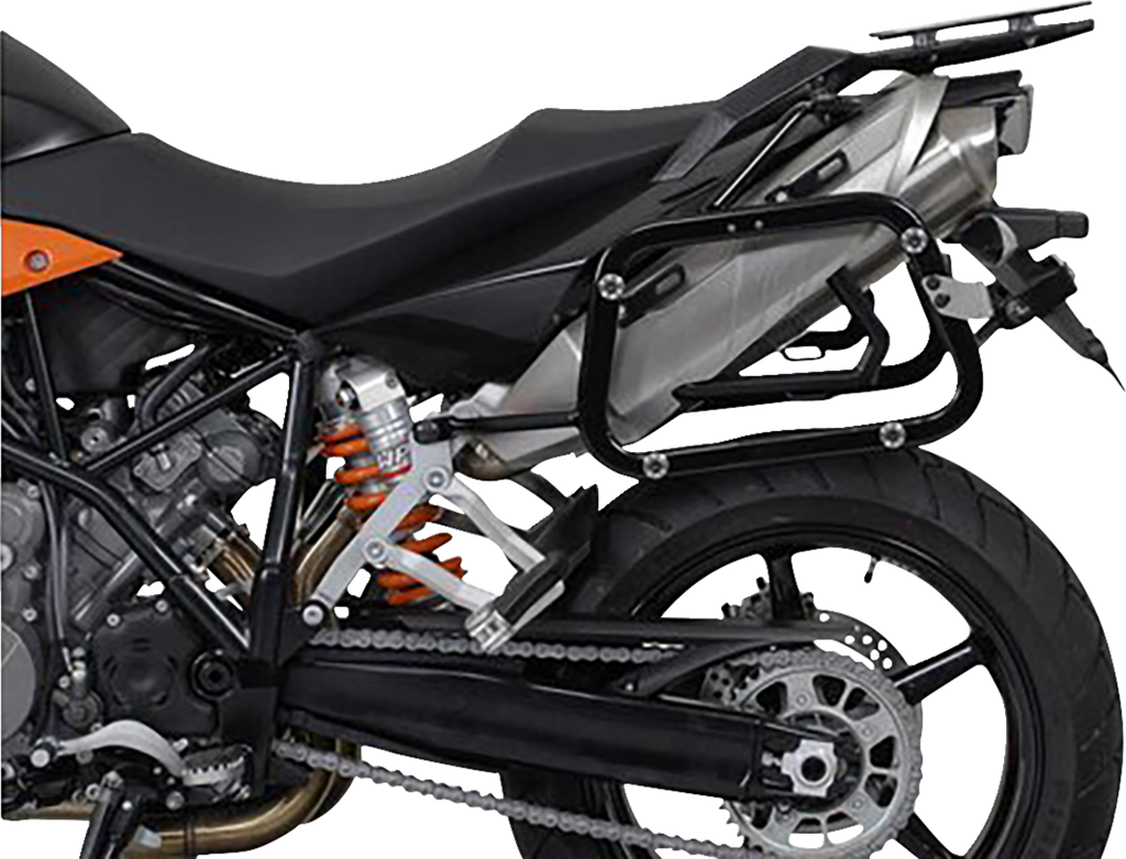 SW-MOTECH TRAX ADV Aluminum Case System - Black - KTM Super Moto 950/SMR 990/SMT 990 '05-'13 KFT.04.621.70000/B