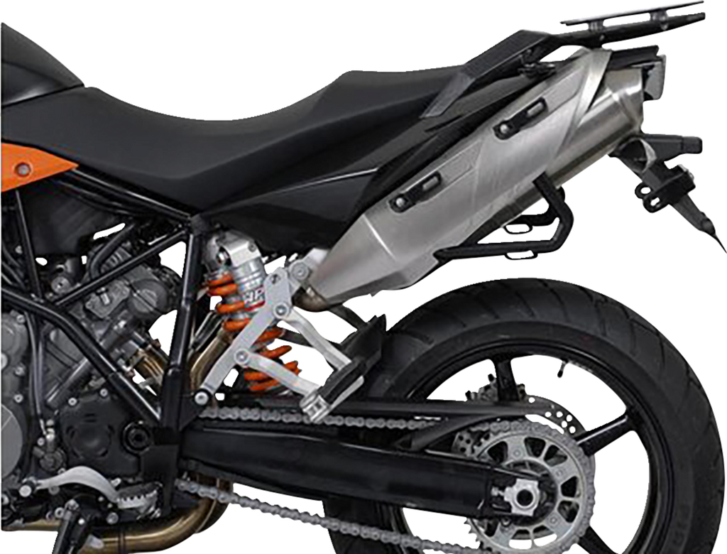 SW-MOTECH TRAX ADV Aluminum Case System - Black - KTM Super Moto 950/SMR 990/SMT 990 '05-'13 KFT.04.621.70000/B