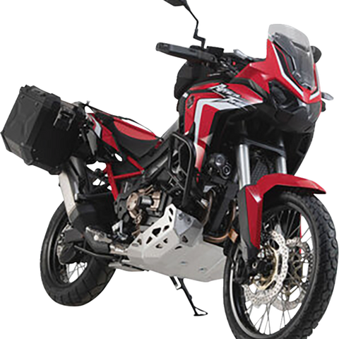 SW-MOTECH TRAX ADV Aluminum Case System - Black - Honda Africa Twin '19-'21 KFT.01.950.70001/B